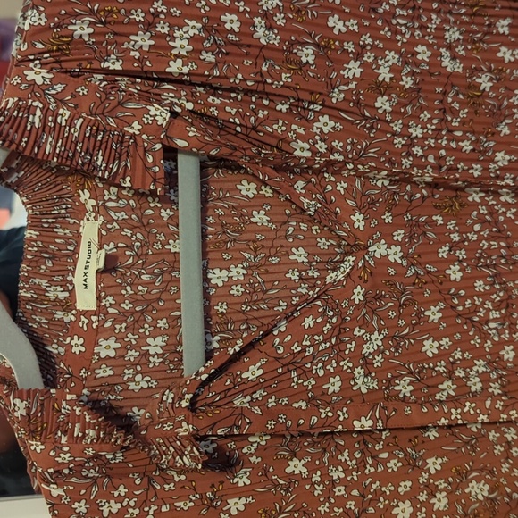 MAX STUDIO floral blouse M cute - Picture 6 of 9